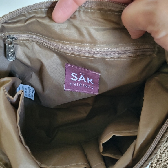 The Sak Crothet Handbags Beige And Black Purses Lot Of 2 Shoulder Bag - Picture 14 of 16